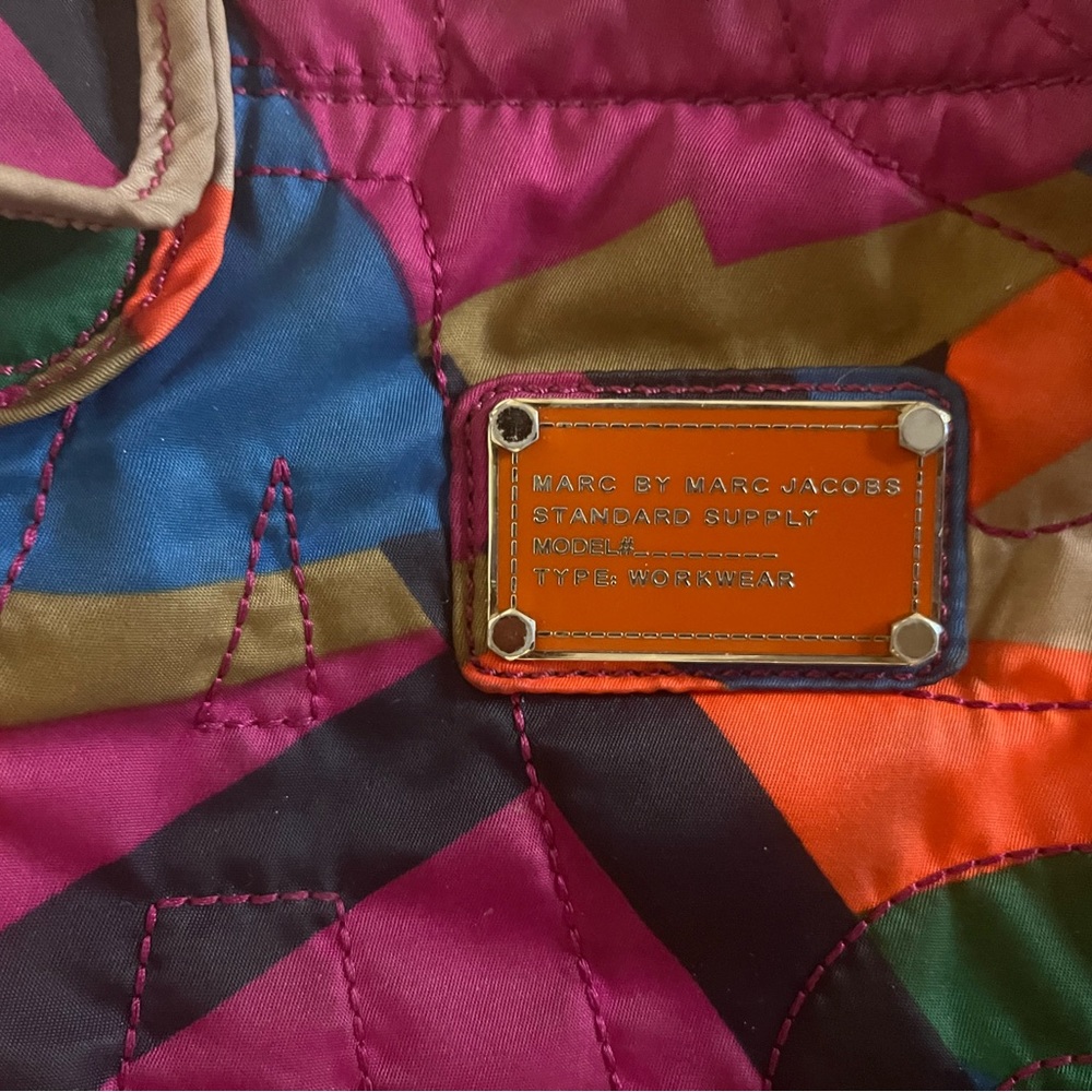 Marc Jacobs Multicolor Quilted Shoulder Bag - Magenta, Blue, Green, Orange, Tan - Picture 3 of 4